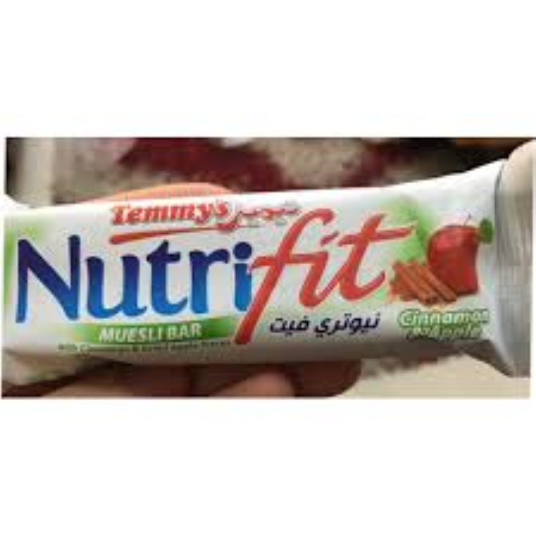 TEMMY'S MUESLI BAR   CINNAMON &APPLE 35G